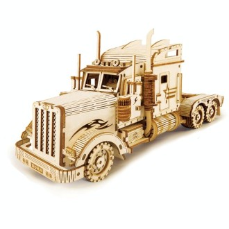 MC502 Long Truck 3D Three -Dimensional Puzzle Board Children Wood Puzzles Model