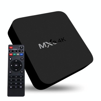 MXQ 4K Full HD Media Player RK3229 Quad Core KODI Android 9.0 TV Box with Remote Control, RAM: 1GB, ROM: 8GB, Support HDMI, WiFi