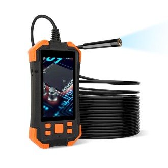 T20 4.3 inch IPS Screen 5.5mm Single Camera IP67 Waterproof Hard Cable Digital Endoscope, Length:1m(Black Orange)