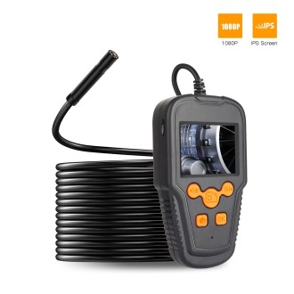 P60A 8mm 1080P 2.4 inch IPS Screen IP68 Waterproof HD Digital Endoscope, Length:10m Hard Cable