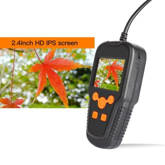 P60A 5.5mm 1080P 2.4 inch IPS Screen IP68 Waterproof HD Digital Endoscope, Length:2m Hard Cable