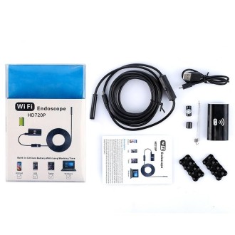 F99 HD Mobile Phone Endoscope, 8mm Waterproof Pipe Endoscope, Wifi Version, Flexible Cord, Length: 10m (Black)