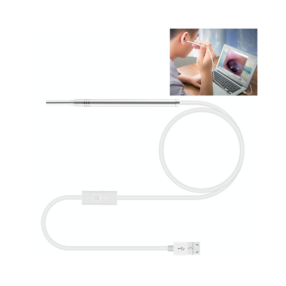 1MP HD Visual Ear Nose Tooth Endoscope Borescope with 6 LEDs, Lens Diameter: 5.5mm