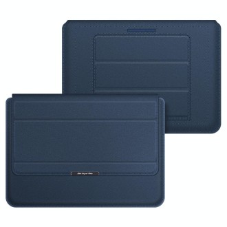 4 in 1 Universal Laptop Holder PU Waterproof Protection Wrist Laptop Bag, Size:11/12inch(Dark blue)