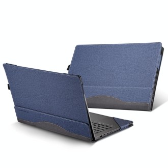 For Samsung Galaxy Book 3 Pro 16 Inch Leather Laptop Anti-Fall Protective Case(Dark Blue)