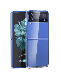 For Samsung Galaxy Z Flip4 5G Simple All-inclusive Clear Crystal Acrylic +TPU Shockproof Case