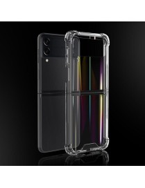 For Samsung Galaxy Z Flip4 Aurora PC + TPU Clear Four-corner Shockproof Phone Case