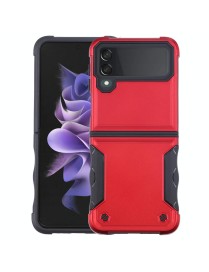 For Samsung Galaxy Z Flip4 Non-slip Shockproof Armor Phone Case(Red)