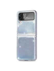 For Samsung Galaxy Z Flip4 Laser Skin PC Phone Case (White)