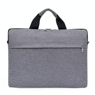 Portable Notebook Bag Multifunctional Waterproof and Wear-Resistant Single Shoulder Computer Bag, Size: 13 inch(Gray)