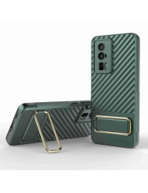 For Xiaomi Redmi K60 Wavy Textured Phone Case (Green)