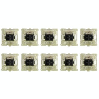 10PCS Cherry MX RGB Transparent Shaft Switch Mechanical Keyboard Triangular Shaft Body, Color: Black Shaft