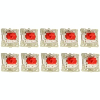 10PCS Cherry MX RGB Transparent Shaft Switch Mechanical Keyboard Triangular Shaft Body, Color: Red Shaft