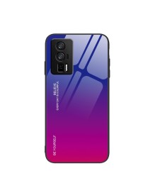 For Xiaomi Redmi K60/K60 Pro Gradient Color Glass Phone Case(Purple Red)