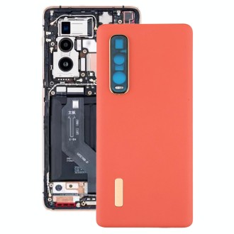 For OPPO Find X2 Pro CPH2025 PDEM30 Original Leather Material Battery Back Cover (Orange)