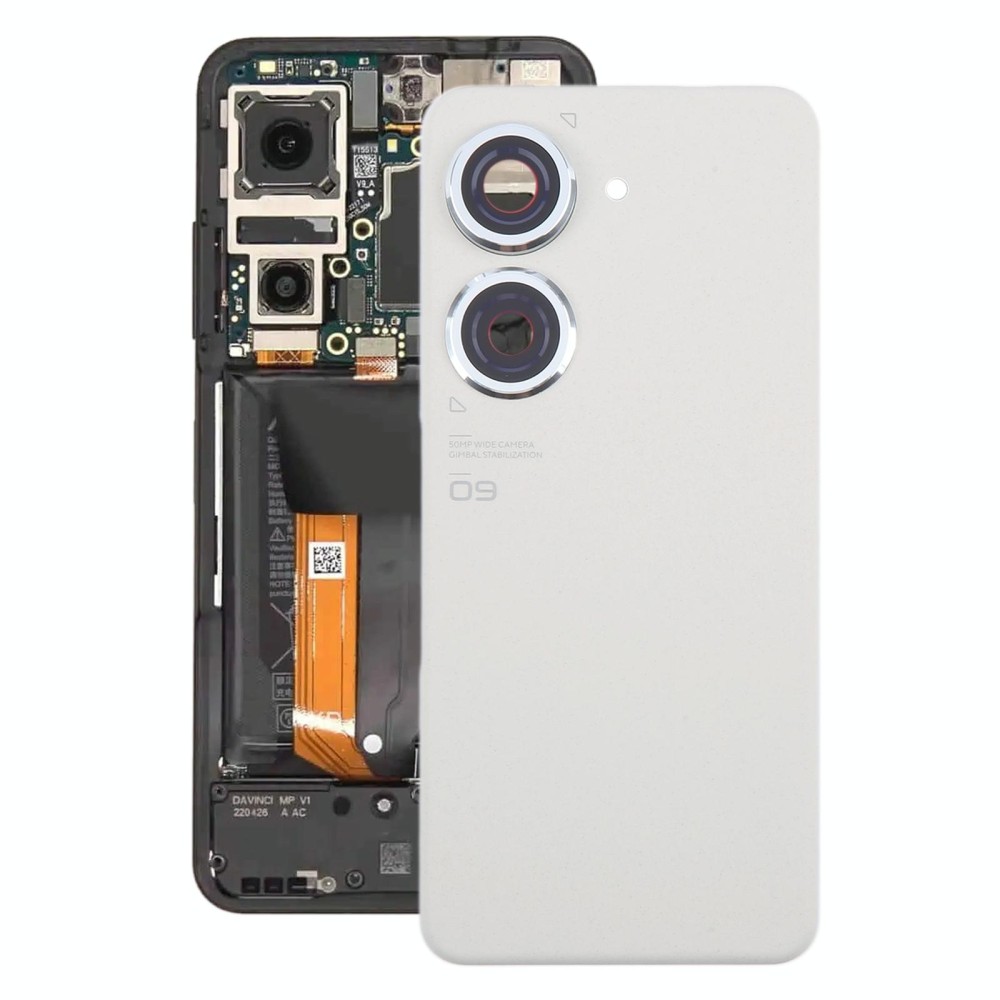 For Asus Zenfone 9 AI2202 Original Battery Back Cover with Camera Lens Cover(White)