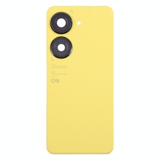 For Asus Zenfone 9 AI2202 Original Battery Back Cover with Camera Lens Cover(Yellow)