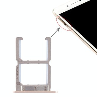 For Vivo X6S 2 x SIM Card Tray (Gold)