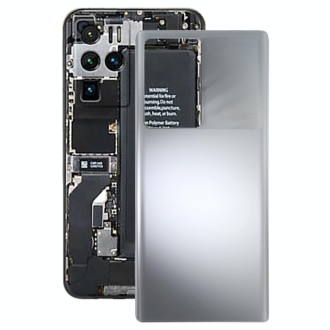 Glass Battery Back Cover for ZTE Nubia Z30 Pro(Silver)