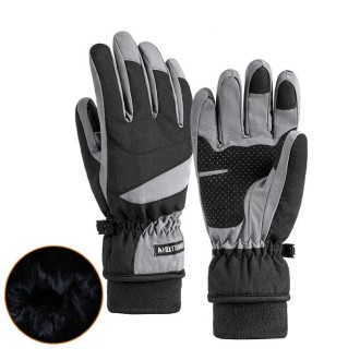 HLINTRANGE 061 Skiing Warm Gloves Sports Riding Waterproof Touch Screen Gloves, Size: M(Flexible)