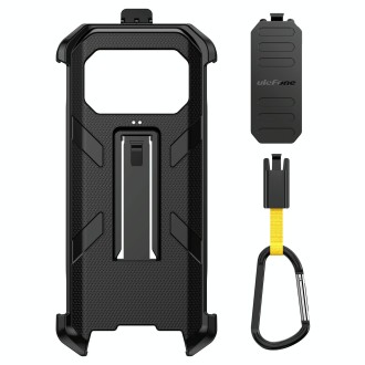 For Ulefone Armor 27 Ulefone Back Clip Phone Case with Carabiner(Black)