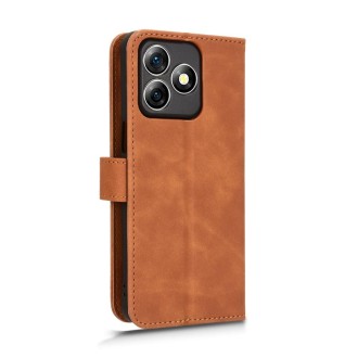 For Ulefone Note 18 Ultra Skin Feel Magnetic Flip Leather Phone Case(Brown)