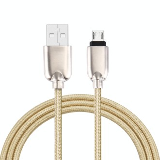 1M Woven Style Metal Head 108 Copper Cores Micro USB to USB Data Sync Charging Cable, For Samsung, HTC, Sony, Huawei, Xiaomi, Me