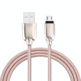 1M Woven Style Metal Head 108 Copper Cores Micro USB to USB Data Sync Charging Cable, For Samsung, HTC, Sony, Huawei, Xiaomi, Me