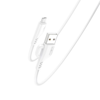 YESIDO CA105 1.2m 2.4A USB to Micro USB Charging Data Cable with Hook(White)