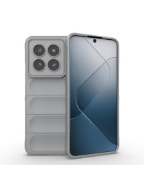 For Xiaomi 14 Pro 5G Magic Shield TPU + Flannel Phone Case(Grey)