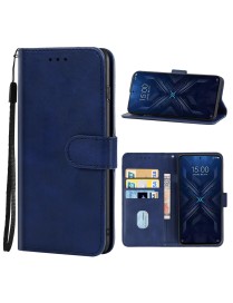 Leather Phone Case For Xiaomi Black Shark 5 Pro(Blue)