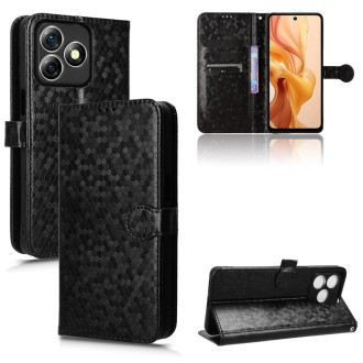 For Ulefone Note 18 Ultra Honeycomb Dot Texture Leather Phone Case(Black)