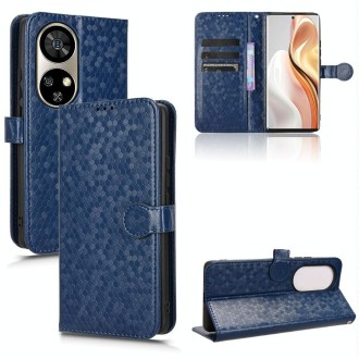 For Ulefone Note 17 Pro Honeycomb Dot Texture Leather Phone Case(Blue)