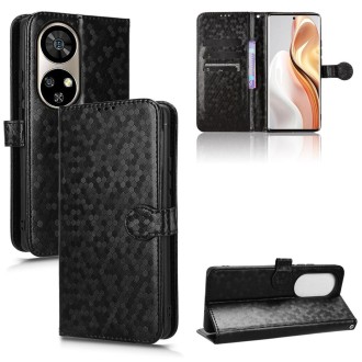 For Ulefone Note 17 Pro Honeycomb Dot Texture Leather Phone Case(Black)