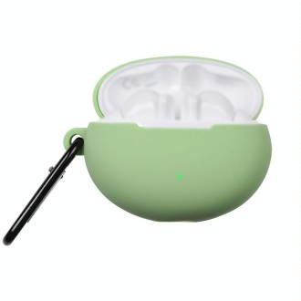 For Huawei FreeBuds 4i Liquid Silicone Earphone Protective Case(Matcha Green)