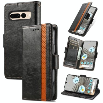 For Google Pixel 7 Pro CaseNeo Splicing Dual Magnetic Buckle Leather Phone Case(Black)