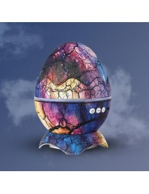 K850 LED Dinosaur Egg Remote Control Bluetooth Star Projection Light with Speaker Function(Interstellar Blue)