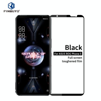 For ASUS ROG Phone 5 PINWUYO 9H 2.5D Full Screen Tempered Glass Film(Black)