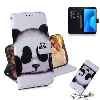 Panda Pattern Coloured Drawing Horizontal Flip Leather Case for Asus Zenfone Max Plus (M1) ZB570TL, with Holder & Card Slots & W