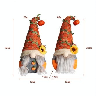 Pumpkin Sunflower Faceless Doll Dwarf Ornaments(Braid)