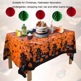 Christmas Halloween Party Event Decoration Tablecloth(Gray Bat)