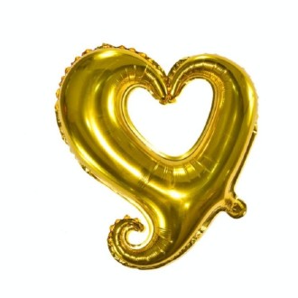 50 PCS Hollow Aluminum Heart Balloons for Wedding Party Decoration, Specification:18inch Heart Shaped(Gold)