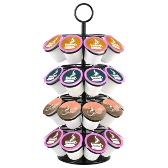 For K-CUP / Dolce Gusto OASISWJ 36pcs Assembled Rotating Coffee Capsule Holder(4 Layers)