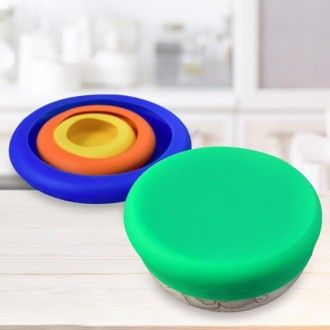 3 Sets 4 in 1 Silicone Fresh-Keeping Cover Set Multifunctional Fruit And Vegetable Sealable Stretchable Silicone Bowl Cover Rand