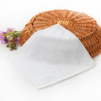 2 PCS Wood Fiber Small Square Dish Towel(White)