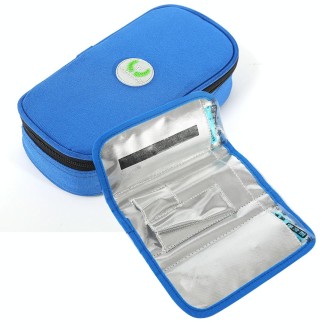 Travel Needs Outdoor Insulated Bag Insulin Storage Bag, Size: 20.3*10*5cm(Blue)