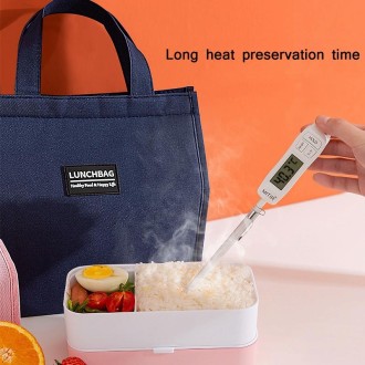 Thickened Aluminum Foil Insulation Lunch Box Bag Waterproof Portable Meal Bag, Specification: 24x27x14cm(Grey)