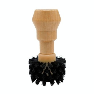 Small Coffee Powder Cleaning Brush Coffee Machine Brewing Heading Sweeping Brooch(Black)