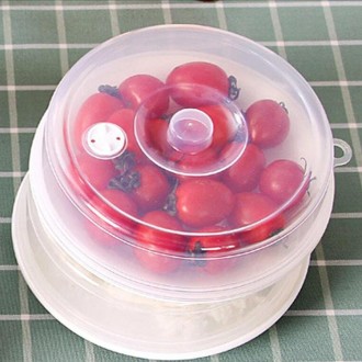 Kitchen Transparent Refrigerator Fresh-keeping Sealed Lid Microwave Oven Heating Lid Stackable Fresh Bowl Lid, Size:Large