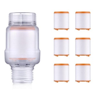 Household Washing Machine Electrical Water Heater Water Purification Filter With 6 Cartridges, Style: Faucet Filter